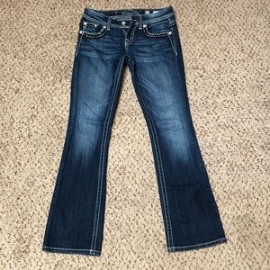 Miss Me Boot Cut Dark Wash Jeans Size 26